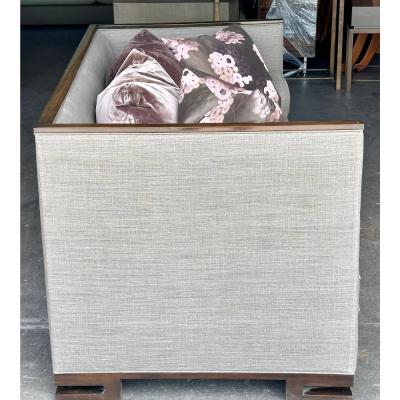 Handsome Modern Robert Marinelli Sofa High Back Settee
