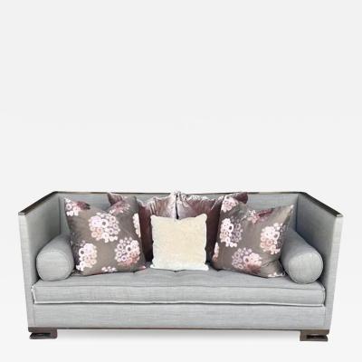 Handsome Modern Robert Marinelli Sofa High Back Settee