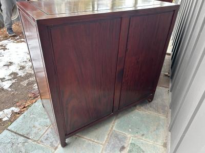 Handsome Pair Chinoiserie Rosewood Bachelor s Chest Mid Century
