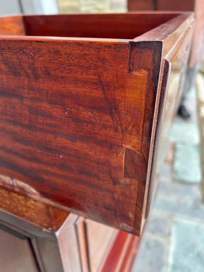 Handsome Pair Chinoiserie Rosewood Bachelor s Chest Mid Century