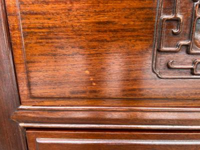 Handsome Pair Chinoiserie Rosewood Bachelor s Chest Mid Century
