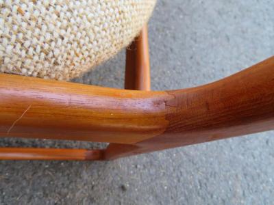 Handsome Set of 6 Danish Benny Linden Teak Dining Chairs Mid Century Modern