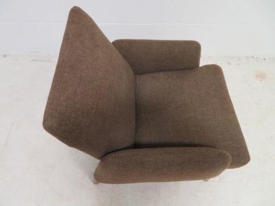 Handsome Teak Lounge Chair Mid Century Modern