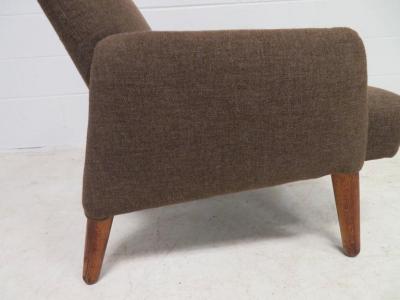 Handsome Teak Lounge Chair Mid Century Modern
