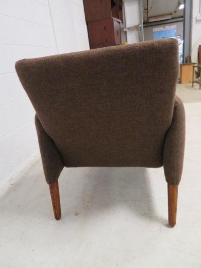 Handsome Teak Lounge Chair Mid Century Modern