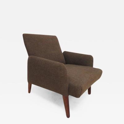 Handsome Teak Lounge Chair Mid Century Modern