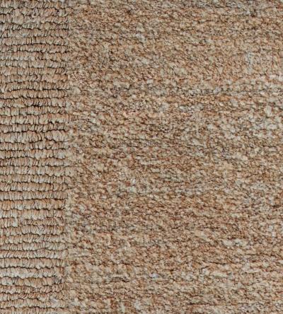 Handwoven All Natural Beige Hemp Rug