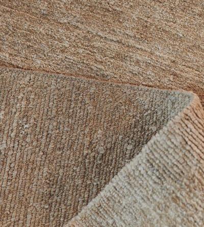 Handwoven All Natural Beige Hemp Rug