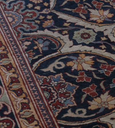 Handwoven Antique Persian Wool Tabriz Rug