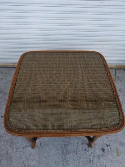 Handwoven Bamboo and Rattan Dining set