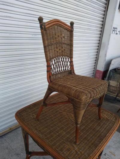 Handwoven Bamboo and Rattan Dining set