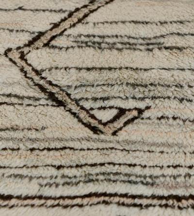 Handwoven Deep Pile Moroccan Style Rug