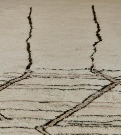 Handwoven Deep Pile Moroccan Style Rug