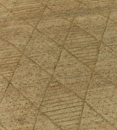 Handwoven Diamond Patterned Hemp Rug