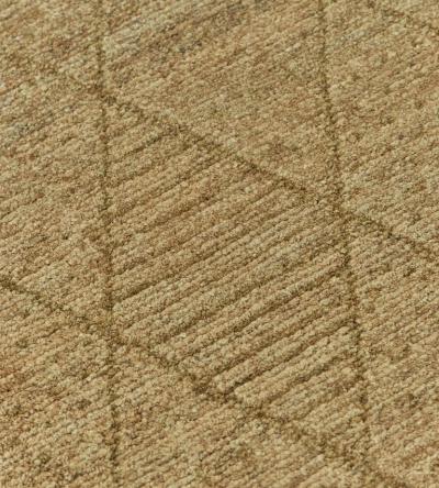 Handwoven Diamond Patterned Hemp Rug