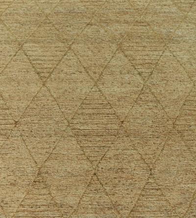 Handwoven Diamond Patterned Hemp Rug
