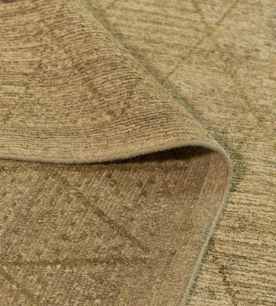 Handwoven Diamond Patterned Hemp Rug