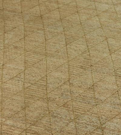 Handwoven Diamond Patterned Hemp Rug