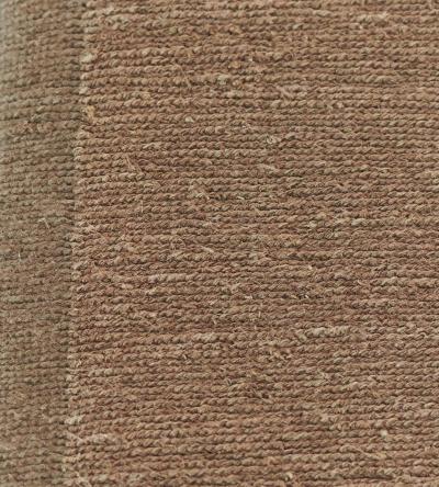 Handwoven Flatweave Hemp Rug with Contrasting Border