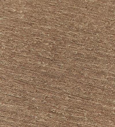 Handwoven Flatweave Hemp Rug with Contrasting Border