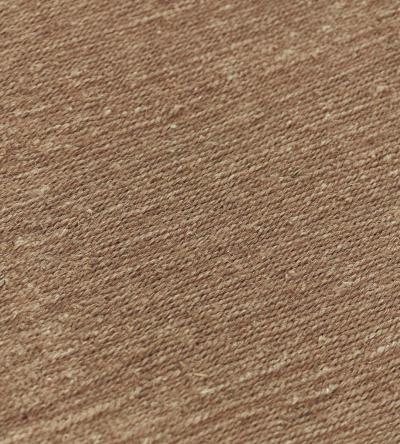 Handwoven Flatweave Hemp Rug with Contrasting Border