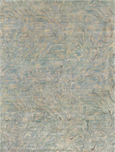 Handwoven High Low Wool Abstract Rug