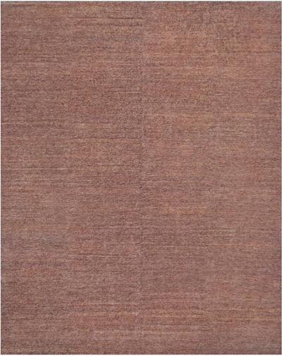 Handwoven Mauve Abrash Hemp Rug