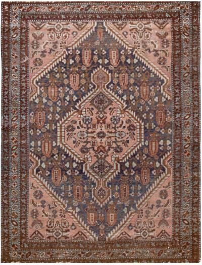 Handwoven Mid 20th Century Persian Malayer Rug