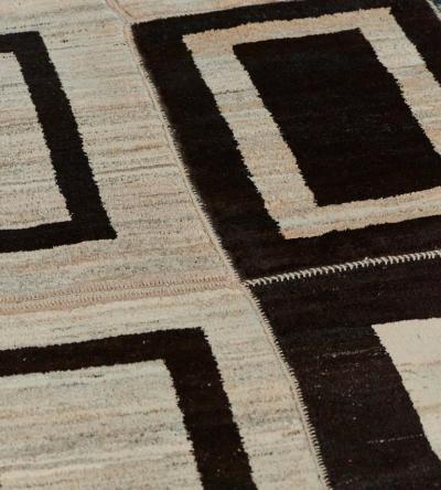 Handwoven Modern Bold Soft Hemp Rug