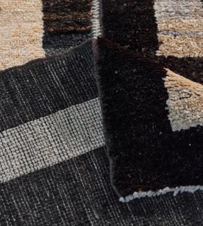 Handwoven Modern Bold Soft Hemp Rug