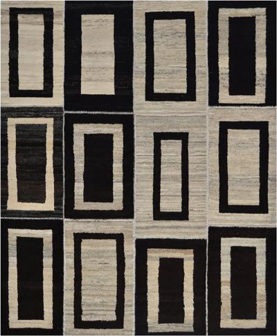 Handwoven Modern Bold Soft Hemp Rug