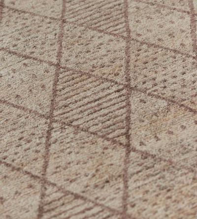 Handwoven Modern Diamond Patterned Rug