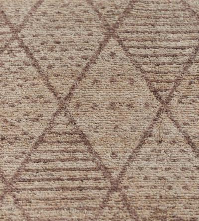 Handwoven Modern Diamond Patterned Rug