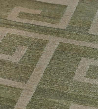 Handwoven Modern Wool Flatweave Rug