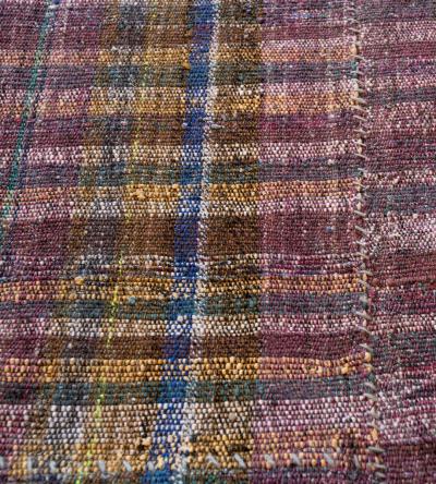 Handwoven Plaid Wool Flatweave