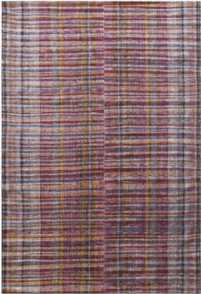 Handwoven Plaid Wool Flatweave