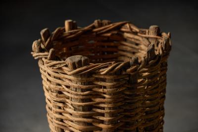 Handwoven Rural Baskets France 19th Century
