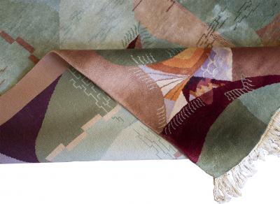 Handwoven Wool Chinese Deco Rug