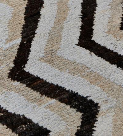 Handwoven Zig Zag Turkish Style Wool Deco Rug