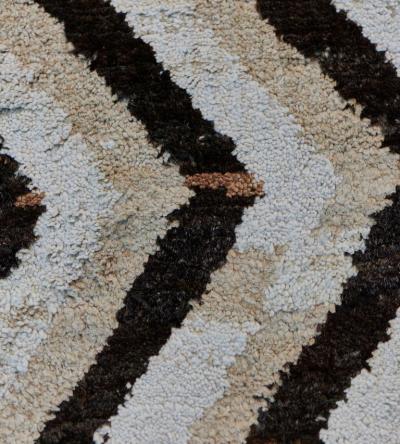 Handwoven Zig Zag Turkish Style Wool Deco Rug