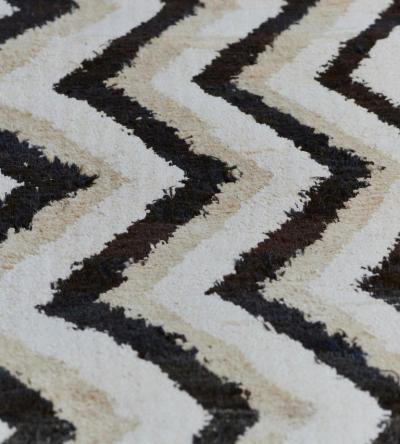 Handwoven Zig Zag Turkish Style Wool Deco Rug