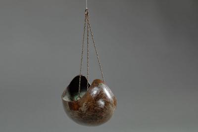 Hanging Bronze Flower Arranger