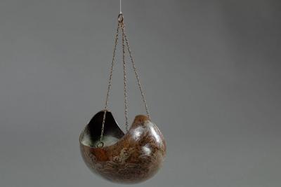 Hanging Bronze Flower Arranger