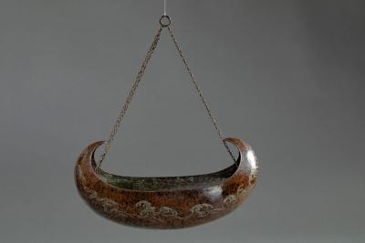 Hanging Bronze Flower Arranger