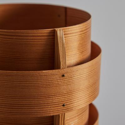 Hans Agne Jakobsson 1960s Hans Agne Jakobsson Model B148 Wood Table Lamp for AB Ellysett