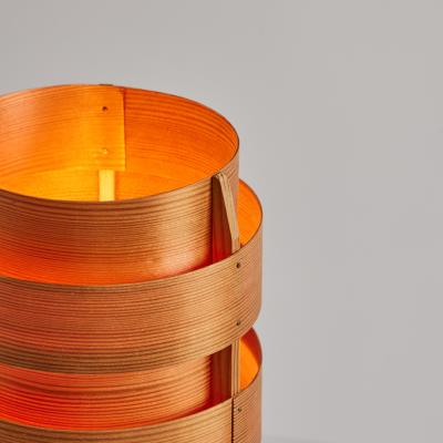 Hans Agne Jakobsson 1960s Hans Agne Jakobsson Model B148 Wood Table Lamp for AB Ellysett