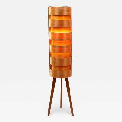 Hans Agne Jakobsson 1960s Hans Agne Jakobsson Wood Tripod Floor Lamp for AB Ellysett