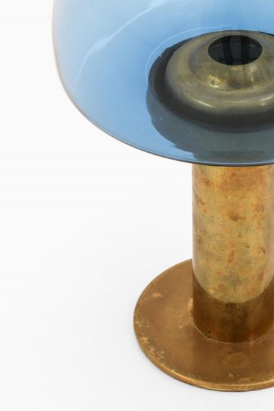 Hans Agne Jakobsson Candlestick In Soft Light Blue Hue by Hans agne Jakobsson 1950s