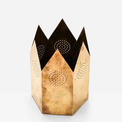 Hans Agne Jakobsson Candlestick in Brass by Hans Agne Jakobsson 1960s