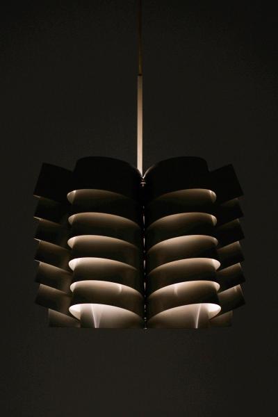 Hans Agne Jakobsson Ceiling Lamp in Aluminum by Hans Agne Jakobsson 1970s